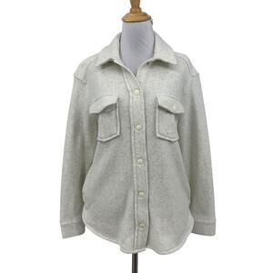 Haven Well Within Jacket Womens XS Extra Small Snow Snap Buttons Fleece Pocket